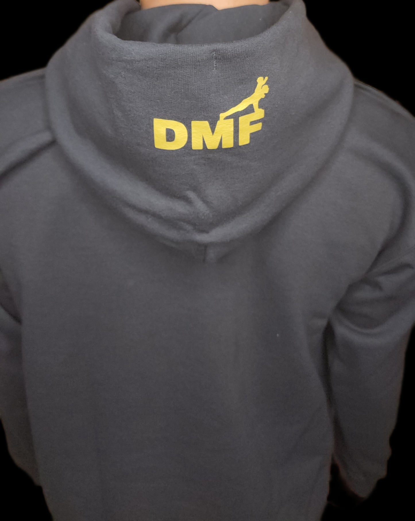 BLACK AND MATTE GOLD Dads Moving Forward LLC Premium Hoodie and DMF Bag